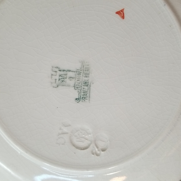 Victorian Lady Antique Plate - Picture 6 of 10